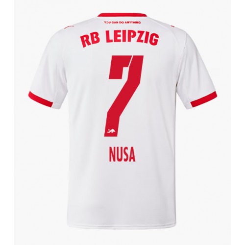 Stroje piłkarskie RB Leipzig Antonio Nusa #7 Koszulka Podstawowej 2025-26 Krótki Rękaw